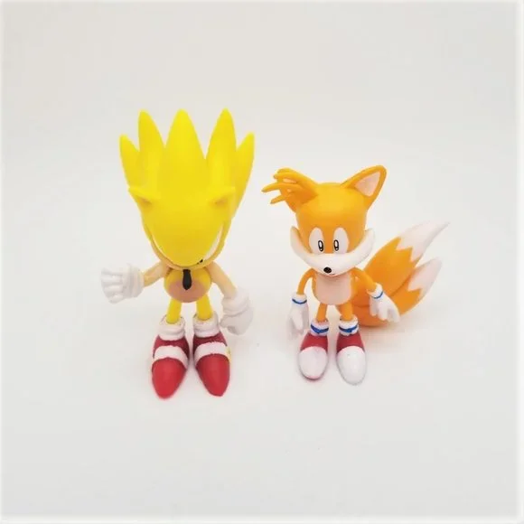 Sonic The Hedgehog 6 Pc Figurines Cake Toppers Toys - Picture 4 of 4